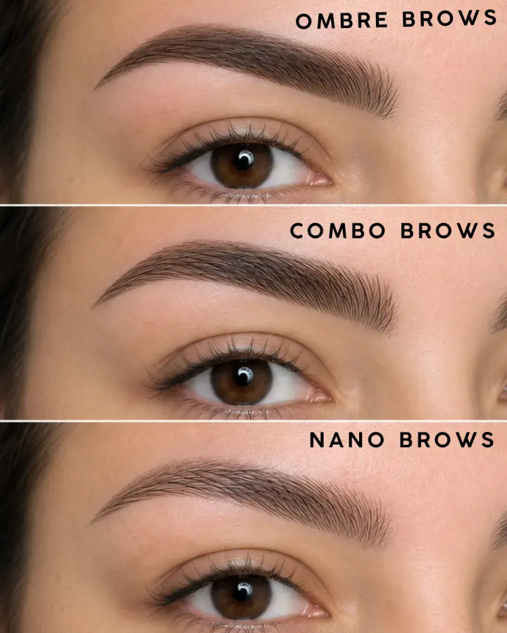 Mikado Aesthetics brow service examples